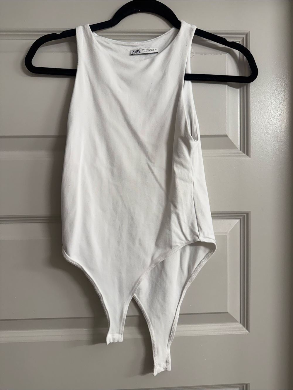 Zara' White One-Piece Bodysuit